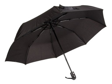 PARASOL PARASOLKA SKŁADANA CZARNA AUTOMATYCZNY XL DUŻY UNISEX POKROWIEC