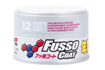 SOFT99 FUSSO Coat WAX Light 12 МЕСЯЦЕВ ТВЕРДЫЙ ВОСК 200 Г ДЛЯ АВТОМОБИЛЯ