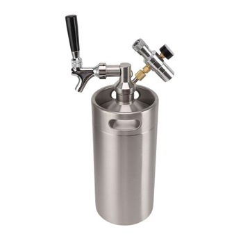 Mini beczka ze stali nierdzewnej 3,6 l z kranem