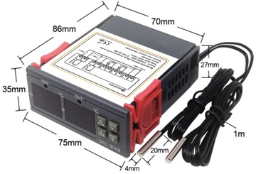 ДВУХКАНАЛЬНЫЙ РЕГУЛЯТОР ТЕМПЕРАТУРЫ STC3008 230В