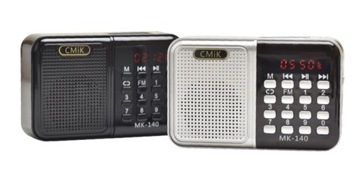 MAŁE PRZENOŚNE RADIO GŁOŚŃE USB PENDRIVE KARTY SD