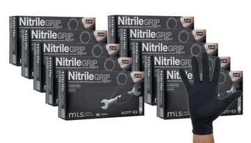 RĘKAWICE rękawiczki nitrylowe ochronne warsztatowe MECHANIKA GRIP M 500szt