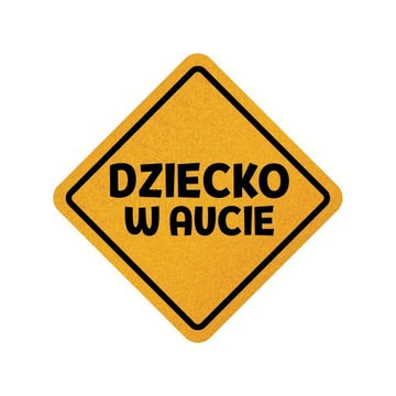ODBLASKOWA naklejka Dziecko w Aucie 003