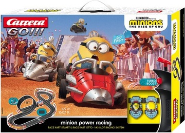 CARRERA Tor wyścigowy GO Minion Power Racing 4,9m