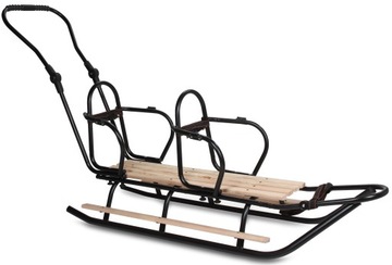 Польский SANES DUO TANDEM, теплое сиденье, БУДКА на меху + PUSH