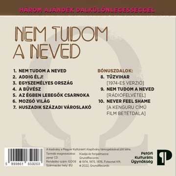 OMEGA Nem Tudom A Neved (переиздание 2022 г.), компакт-диск