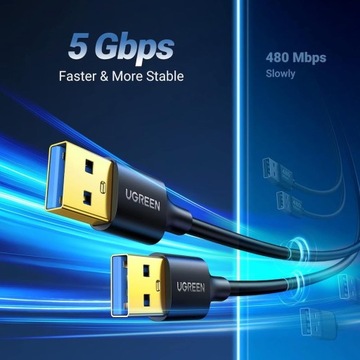 USB 3.0 A-A M-M AM-AM Super Speed ​​кабель 1м