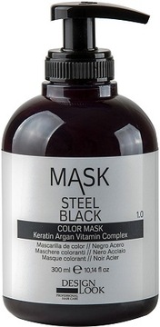 DESIGN LOOK maska do włosów COLOR MASK Steel Black