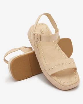 ZA112 БЕЖЕВЫЕ ЖЕНСКИЕ САНДАЛИИ FRANSSIA 39