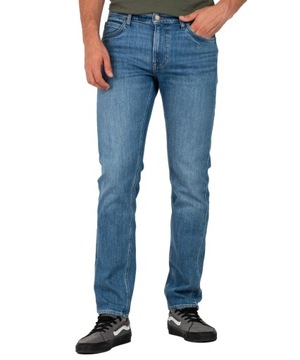 LEE DAREN proste spodnie jeans straight ZIP W34 L30