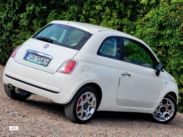 Fiat 500 II Hatchback 3d 1.2 69KM 2009 Fiat 500 biala perelka, bardzo ladny, GWARANCJA 1.2 Benzyna 69KM, zdjęcie 3