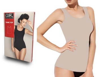 TANK TOP GATTA NA SZEROKICH RAMIĄCZKACH CZARNY S