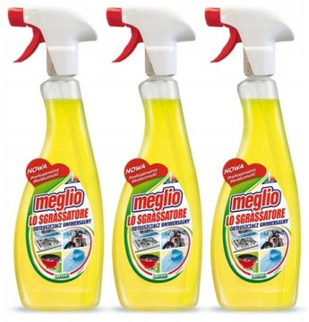 MEGLIO LEMON ODTŁUSZCZACZ Spray 750ml ZESTAW 3 SZT