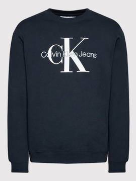 Bluza Calvin Klein r. M CORE MONOGRAM CREWNE granatowa M