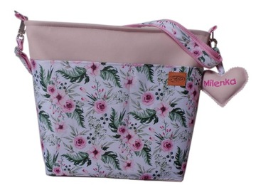 Torba do wózka organizer pojemna z zaczepami eko