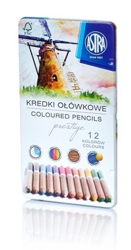 KREDKI OŁÓWKOWE ASTRA PRESTIGE cedr 12 KOL