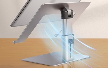 Подставка для ноутбука Baseus 11–17 дюймов, регулируемая (серебристая)