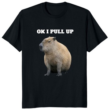 T-SHIRT BAWEŁNIANY KOSZULKA MĘSKA 3D KAPIBARA XL