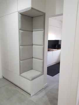 Мягкие стеновые панели 30х60, выработка ниши