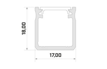 Алюминиевый профиль Светодиодная поверхность типа Y LUMINES Silver 2 метра