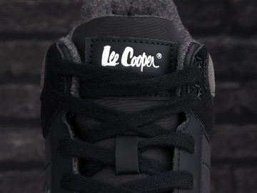 Lee Cooper Черные утепленные мужские туфли