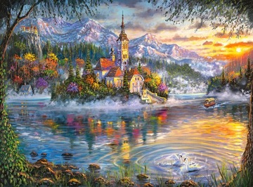 Puzzle 3000 JESIENNY KRAJOBRAZ GÓRY LAS Castor 9+