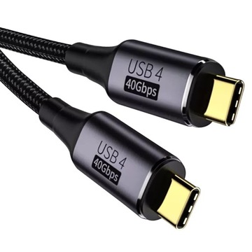 USB-C КАБЕЛЬ БЫСТРОЙ ЗАРЯДКИ USB 4 100 Вт, 40 Гбит/с, 8K, 1,2 м