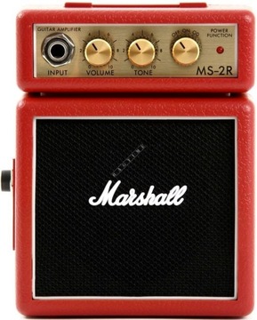 Гитарный усилитель Marshall MS-2R MicroAmp Red Mini мощностью 1 Вт