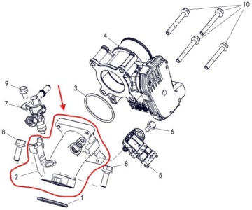 ВПУСКНОЙ КОЛЛЕКТОР ВПРЫСОК Quad ATV Linhai Landforce 650L OEM!