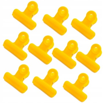 2 желтых металлических зажима «Бульдог»