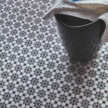 Płytki Podłogowe LVT SPC Wzór Biało - Czarny 2.3m2
