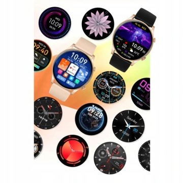 SMARTWATCH ЖЕНСКИЕ ЧАСЫ ПОЛЬСКИЕ МЕНЮ ЗВОНКИ ДАВЛЕНИЕ ПУЛЬС СПОРТ AMOLED