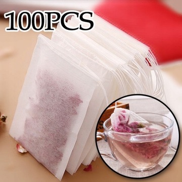 100 SZTUK 100X Jednorazowe Puste Torby Filtra Herb