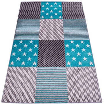 NOWOCZESNY DYWAN MODNY MIĘKKI GRUBY POLSKI WELTOM BOHO DO POKOJU 120X170