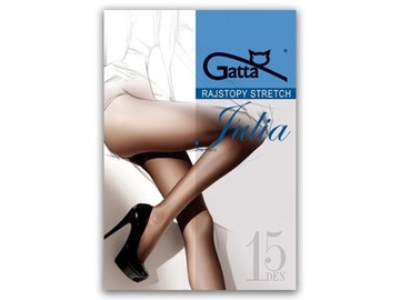 Rajstopy Gatta Julia Stretch 15den roz 4 L DUNE