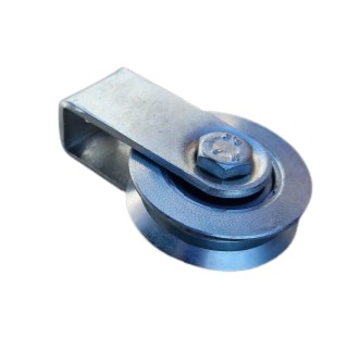 Rolka jezdna na kątownik 58mm z uchwytem