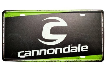 Metalowa tabliczka ozdobna na ścianę Cannondale