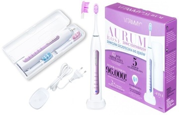 ЗУБНАЯ ЩЕТКА VITAMMY AURUM ROSE SONIC + ЧЕХОЛ 5 ТАЙМЕРНЫХ ПРОГРАММ