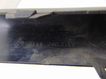 BMW 1 F40 LIŠTA NÁRAZNÍKU PŘEDNÍ STŘEDNÍ  SPODNÍ 51117463517 K120/1262