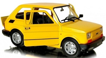 SAMOCHÓD WELLY FIAT 126P MALUCH 1:21 PRL ŻÓŁTY