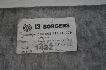 POLIČKA KUFRU ROLETA VW PHAETON 3D5863413EC77H
