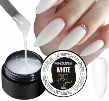 Profesjonalny Żel Budujący do paznokci UV Gel White 50g
