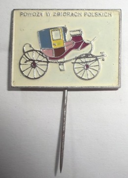 ZNACZEK PRZYPINKA POWOZY W ZBIORACH POLSKICH