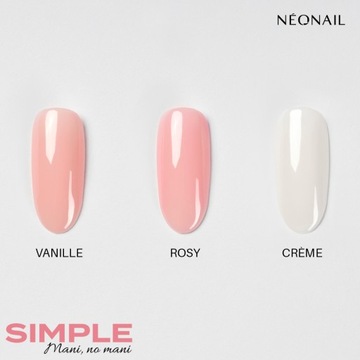 NEONAIL Белый гибридный лак для ногтей SIMPLE 3в1 КРЕМ 7,2 мл