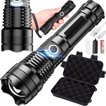 MOCNA LATARKA TAKTYCZNA LED ZOOM WOJSKOWA SURVIVALOWA OUTDOOROWA MOCNA