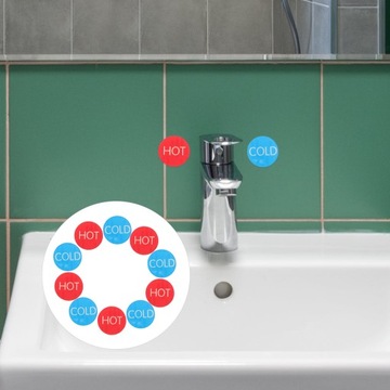 НАКЛЕЙКИ TAGGIES ЗНАКИ ГОРЯЧЕЙ И ХОЛОДНОЙ ВОДЫ