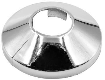 ROZETA ROZETKA POJEDYŃCZA CHROM MASKOWNICA RUR 28mm DZIELONA CHROMOWANA