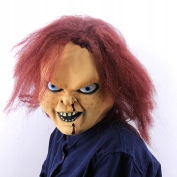 STRASZNA MASKA LALECZKA CHUCKY HALLOWEEN