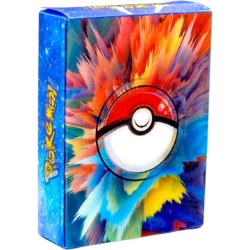 КОЛЛЕКЦИОННЫЕ ИГРОВЫЕ КАРТЫ POKEMON ЦВЕТНЫЕ 3D ТРЕХМЕРНЫЕ 55 штук