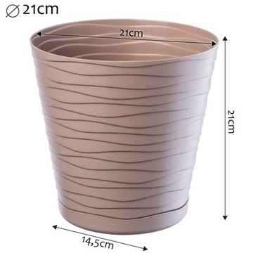 ЦВЕТОЧНЫЙ ВАЗ ЦВЕТОЧНЫЙ ВАЗ 21 см КРЫШКА С ПОДСТАВКОЙ ПЛАСТИКОВАЯ ПОДСТАВКА ДЛЯ ЦВЕТОВ